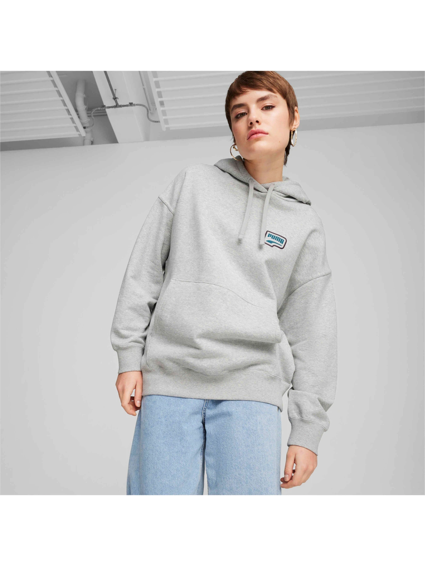 Худи и свитшоты PUMA Downtown Oversized Hoodie модель 626658 Фото