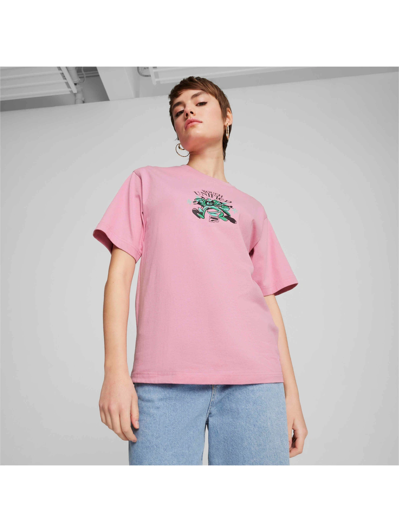 Футболки и поло PUMA Downtown Relaxed Graphic Tee модель 626651 Фото