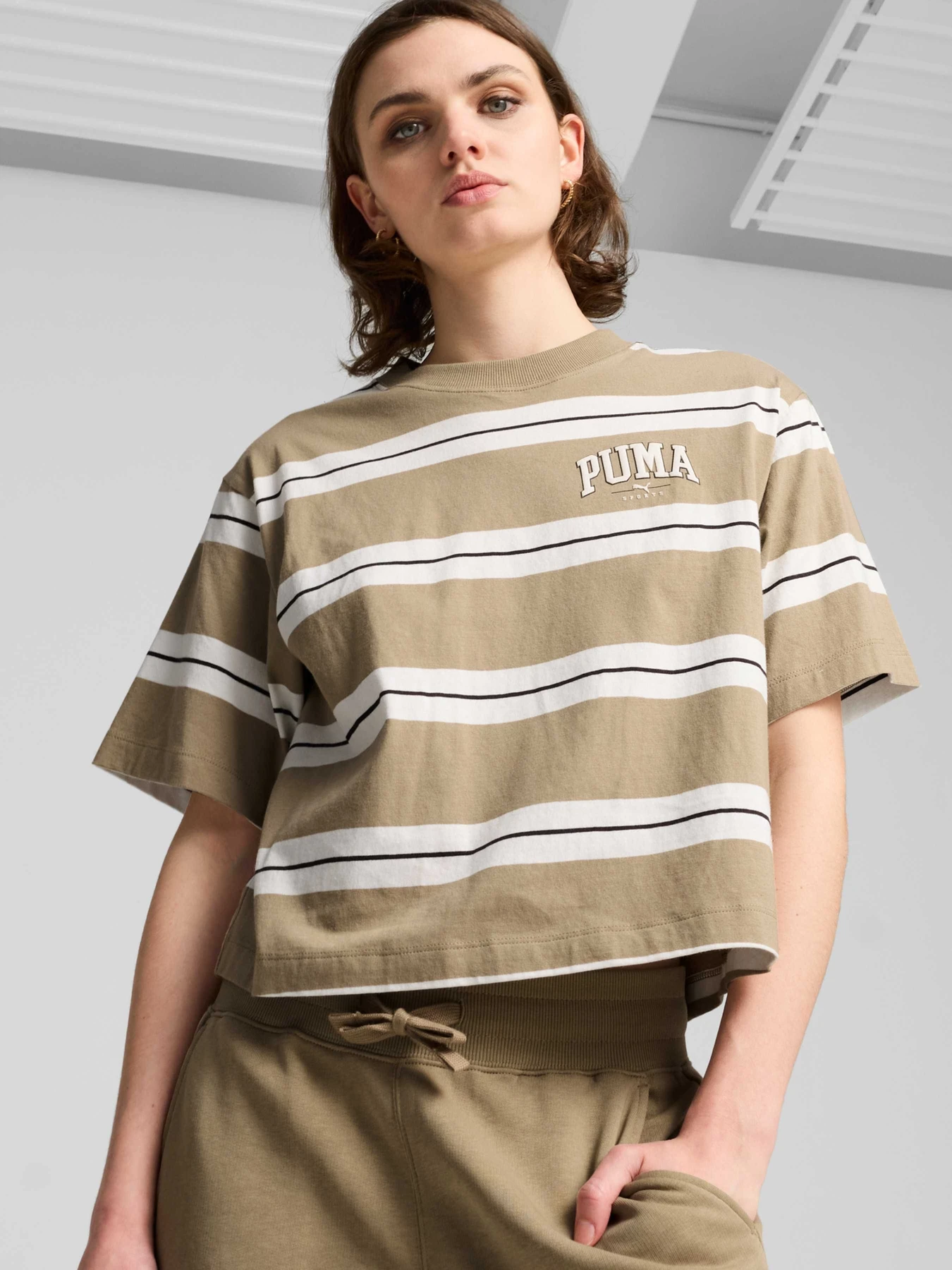Футболки и поло PUMA Squad Striped Tee модель 681538 Футболки и поло PUMA Squad Striped Tee модель 681538 Фото