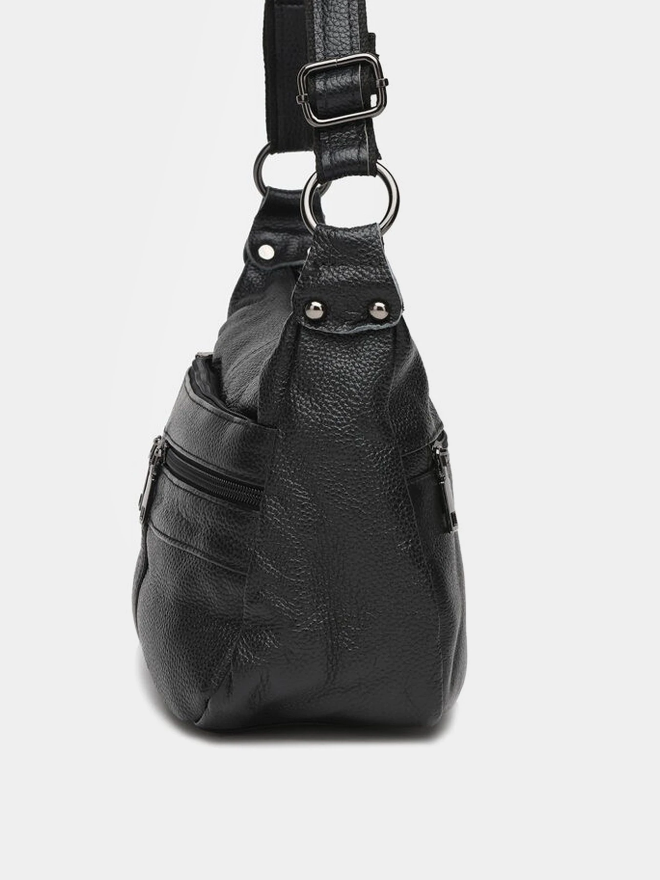 Сумки Borsa Leather модель K1105-black Фото