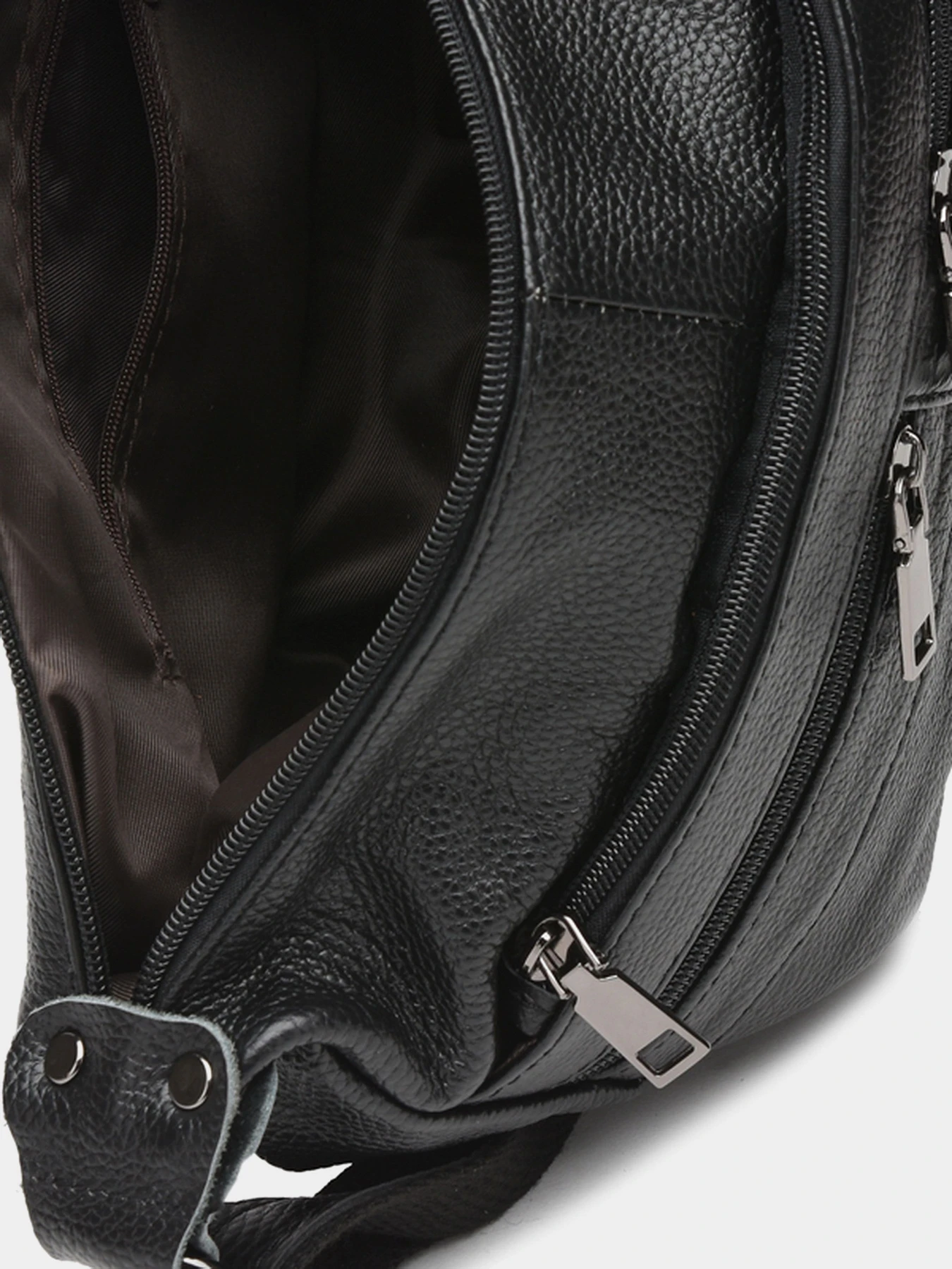 Сумки Borsa Leather модель K1105-black Фото
