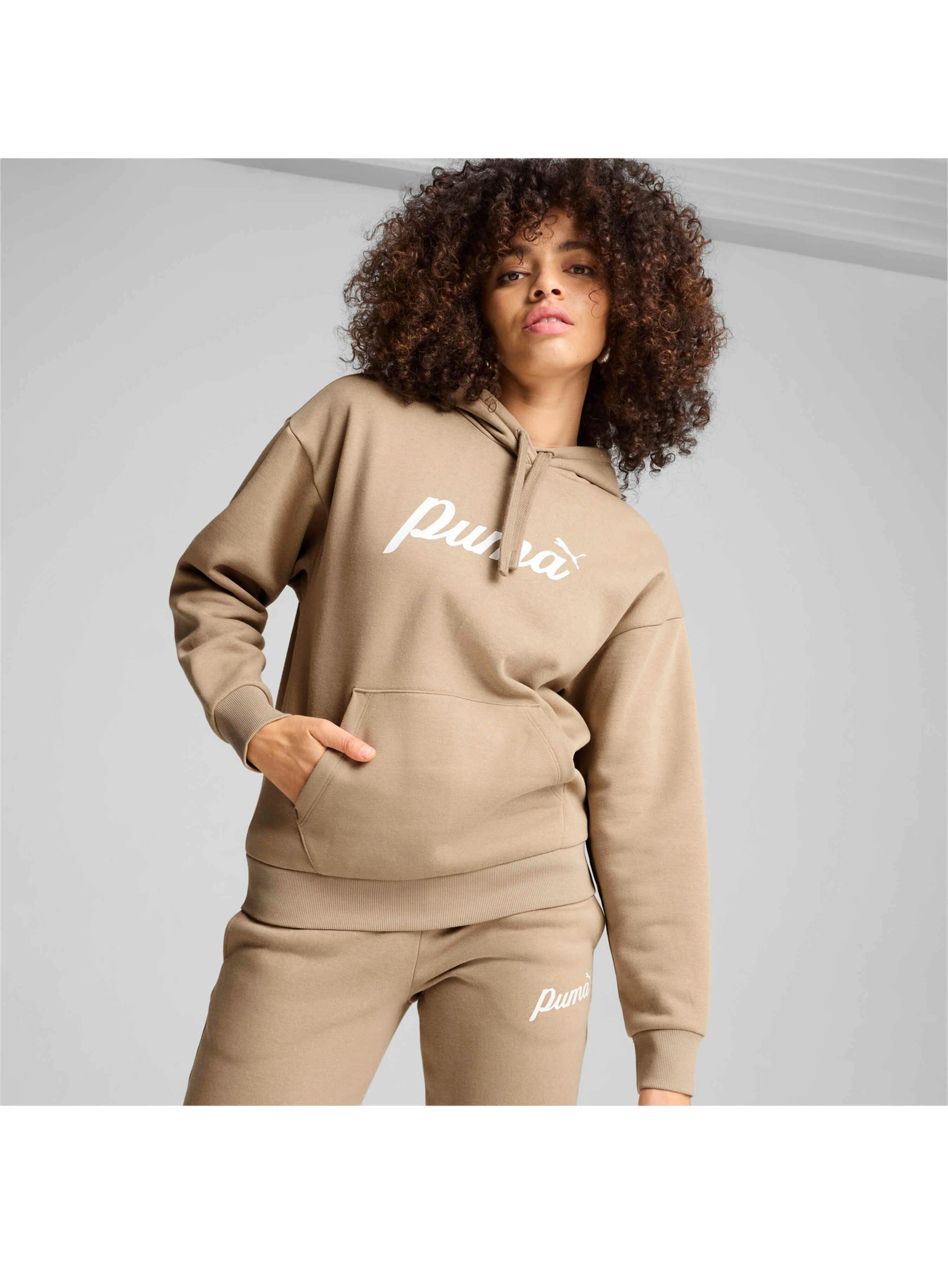Худи и свитшоты PUMA Ess+ Script Hoodie Fl модель 681534 Фото