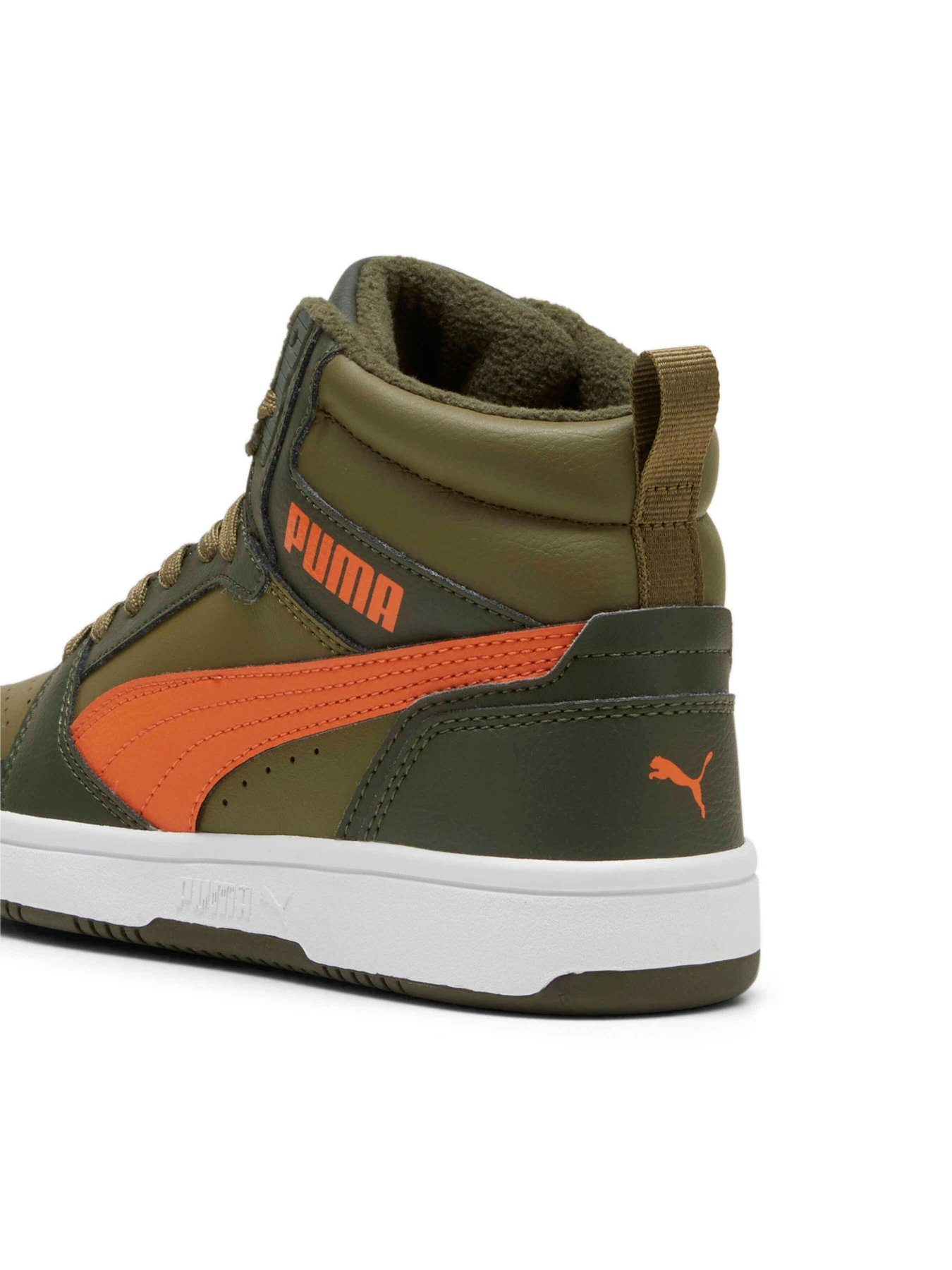 Кеды PUMA Rebound V6 Mid Wtr Jr модель 394685 Кеды PUMA Rebound V6 Mid Wtr Jr модель 394685 Фото