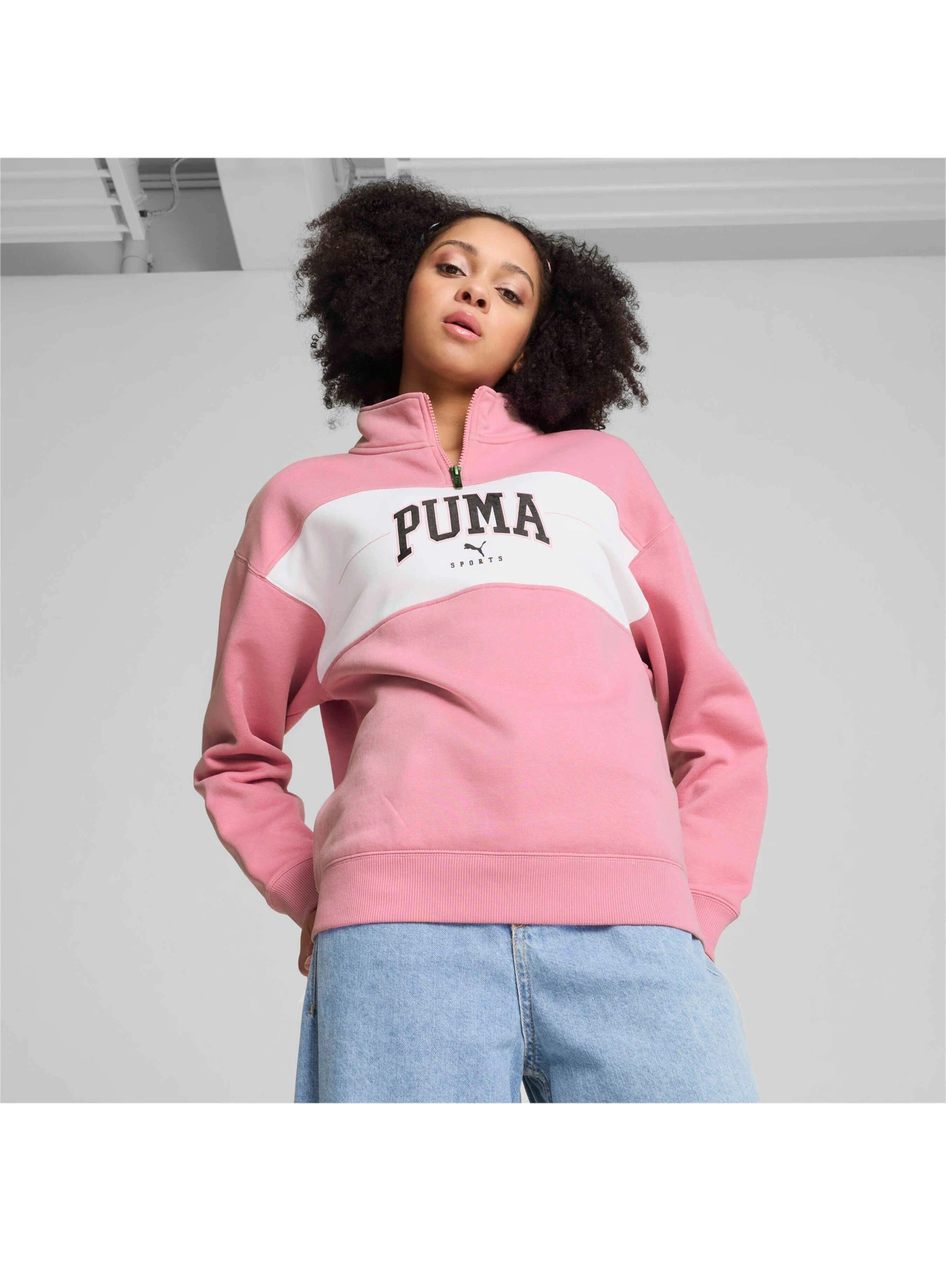 Худи и свитшоты PUMA Squad Half-zip Fl модель 681543 Фото