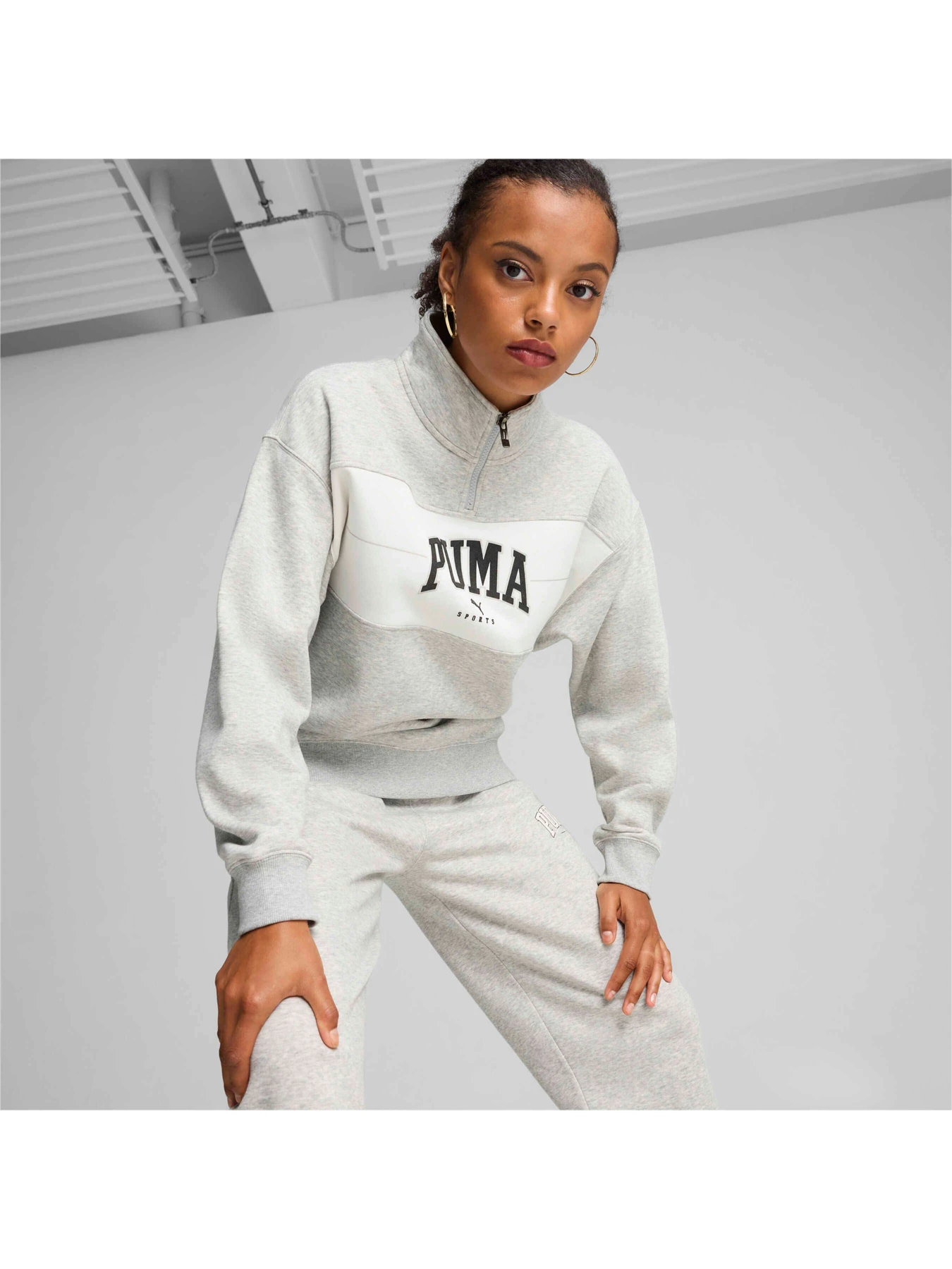 Худи и свитшоты PUMA Squad Half-zip Fl модель 681543 Фото