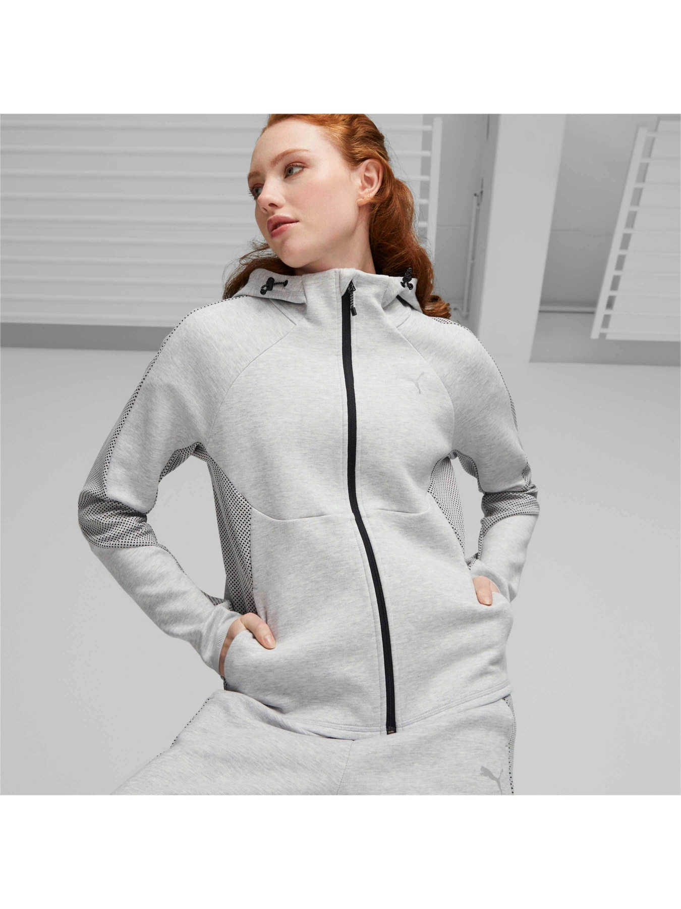 Худі та світшоти PUMA Evostripe Full-zip Hoodie модель 676073 Фото