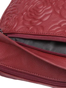 Сумки Borsa Leather модель K1840-red Фото