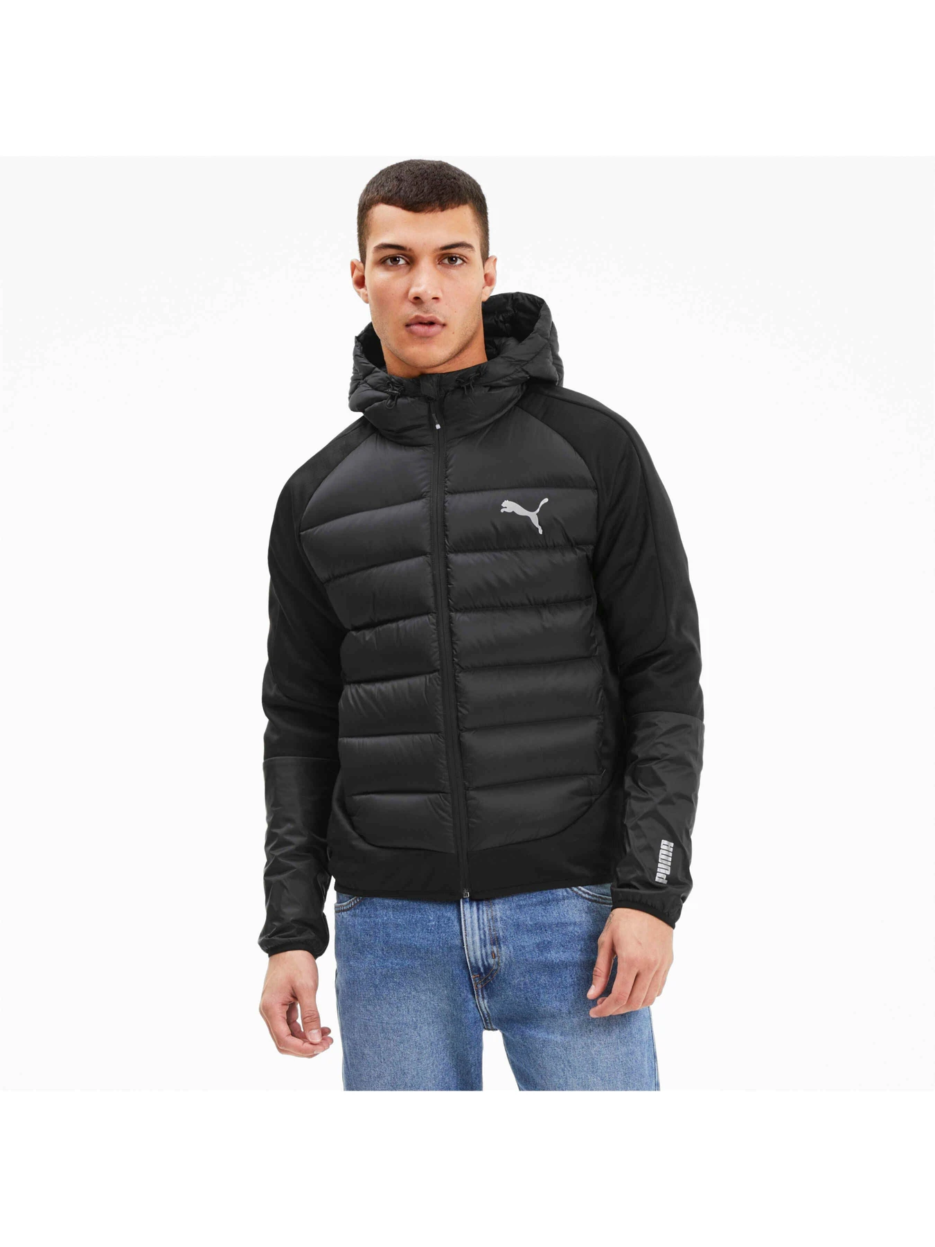 Куртки и дубленки PUMA Hybrid Down Jacket модель 582203 Фото