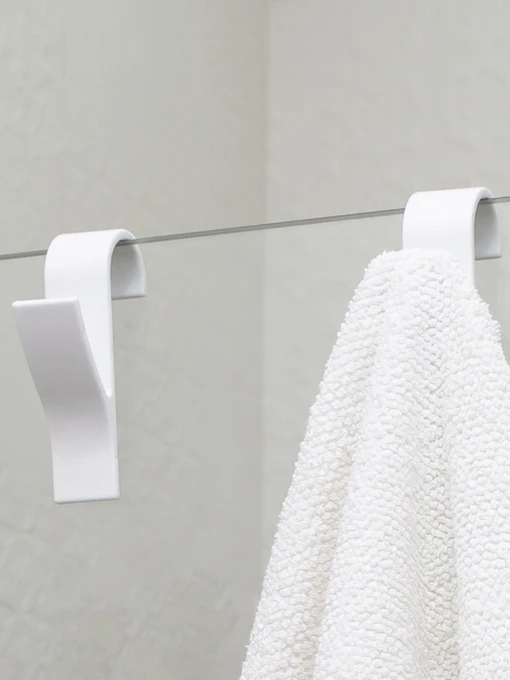 Гачок для рушникосушки пластиковий білий MBM HOME модель HP-100 WHITE Фото