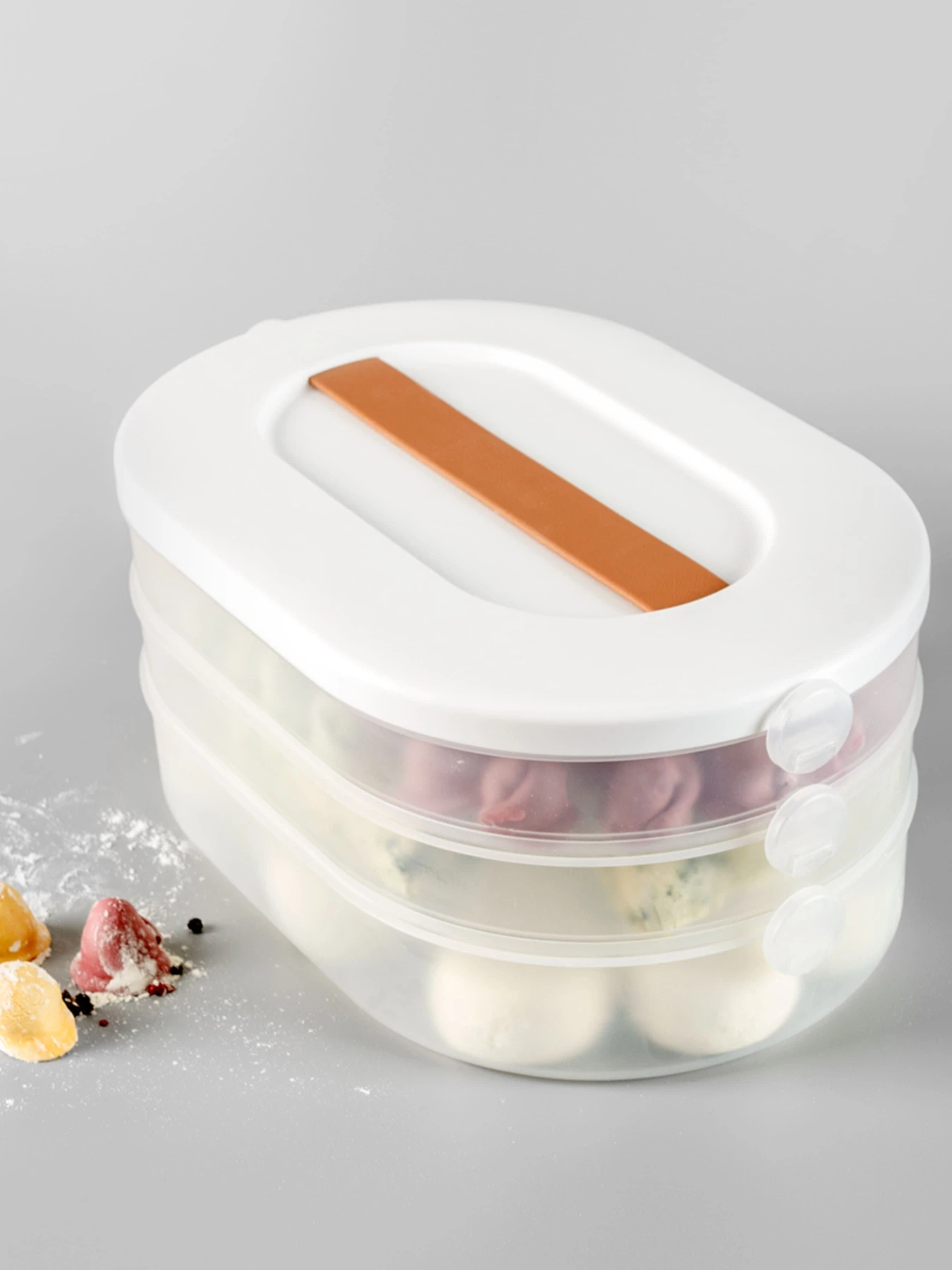 Контейнер для зберігання трирівневий MBM HOME модель KP-04 WHITE Контейнер для зберігання трирівневий MBM HOME модель KP-04 WHITE Фото