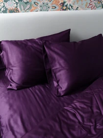 Комплект постільної білизни Burgundy з натурального сатину OWLED модель SB1-1001-BU Фото