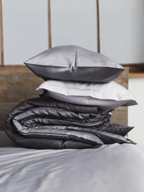 Комплект постельного белья Gray and Grey с натурального сатина OWLED модель SB1-1001-GG Фото