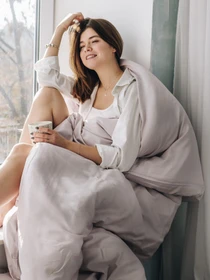 Комплект постельного белья Pearl с натурального сатина OWLED модель SB1-1001-P Фото