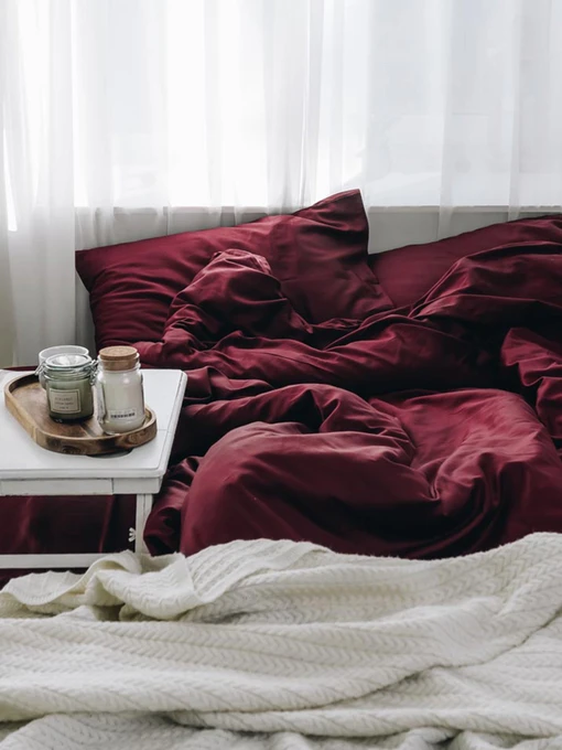 Комплект постельного белья Ruby Delight с натурального сатина OWLED модель SB1-1001-RD Фото