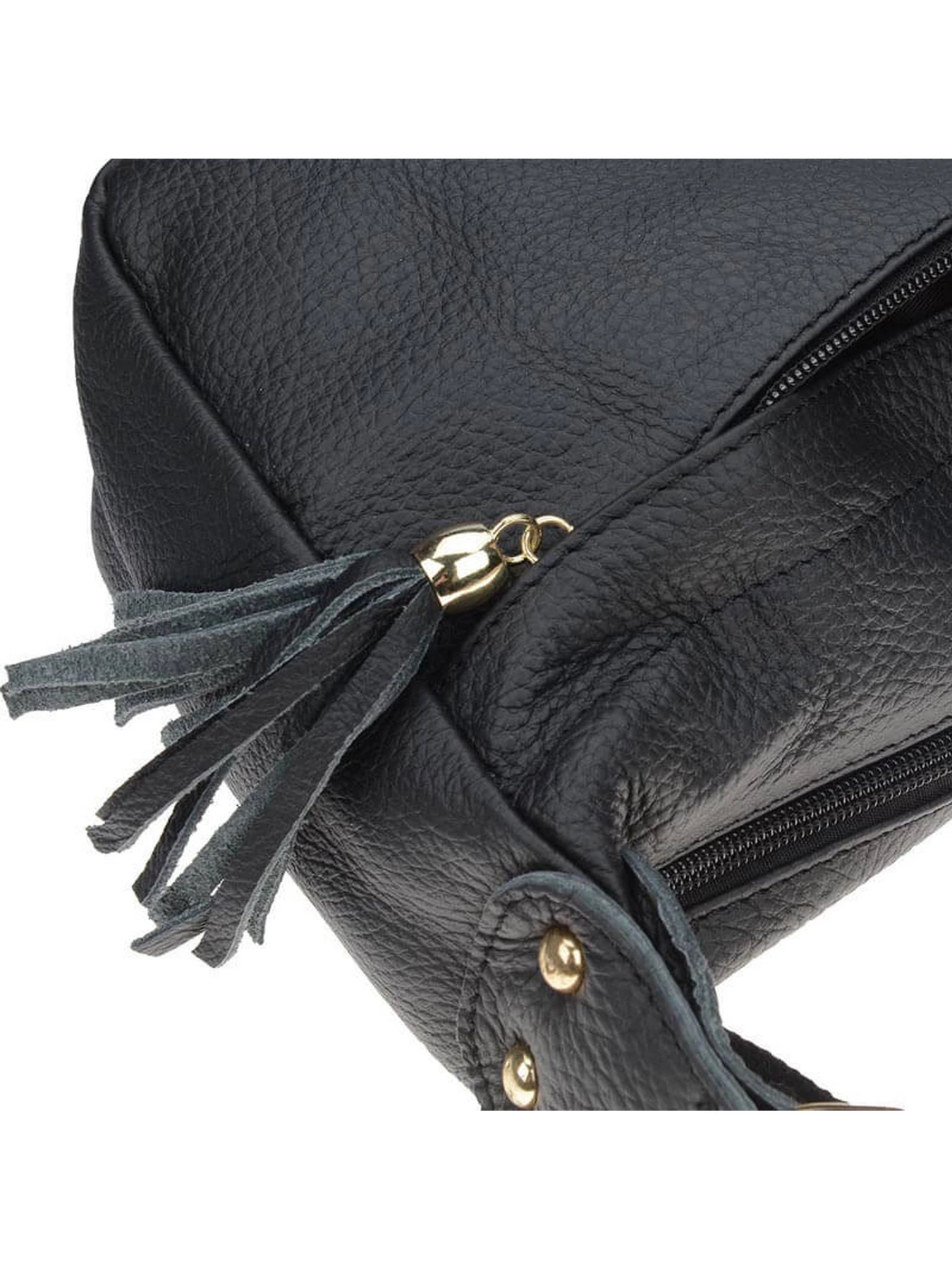 Сумки Borsa Leather модель 1t300-black Фото