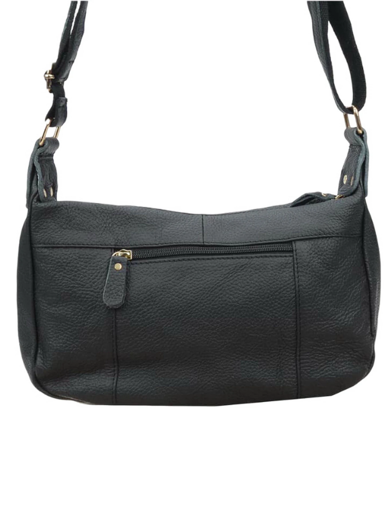 Сумки Borsa Leather модель 1t300-black Фото