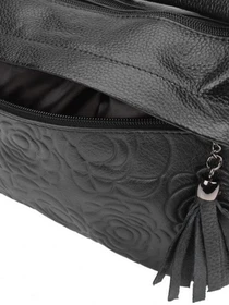 Сумки Borsa Leather модель 1t840-black Фото