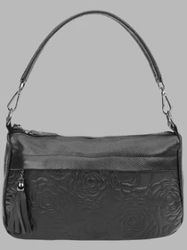 Сумки Borsa Leather модель 1t840-black Фото