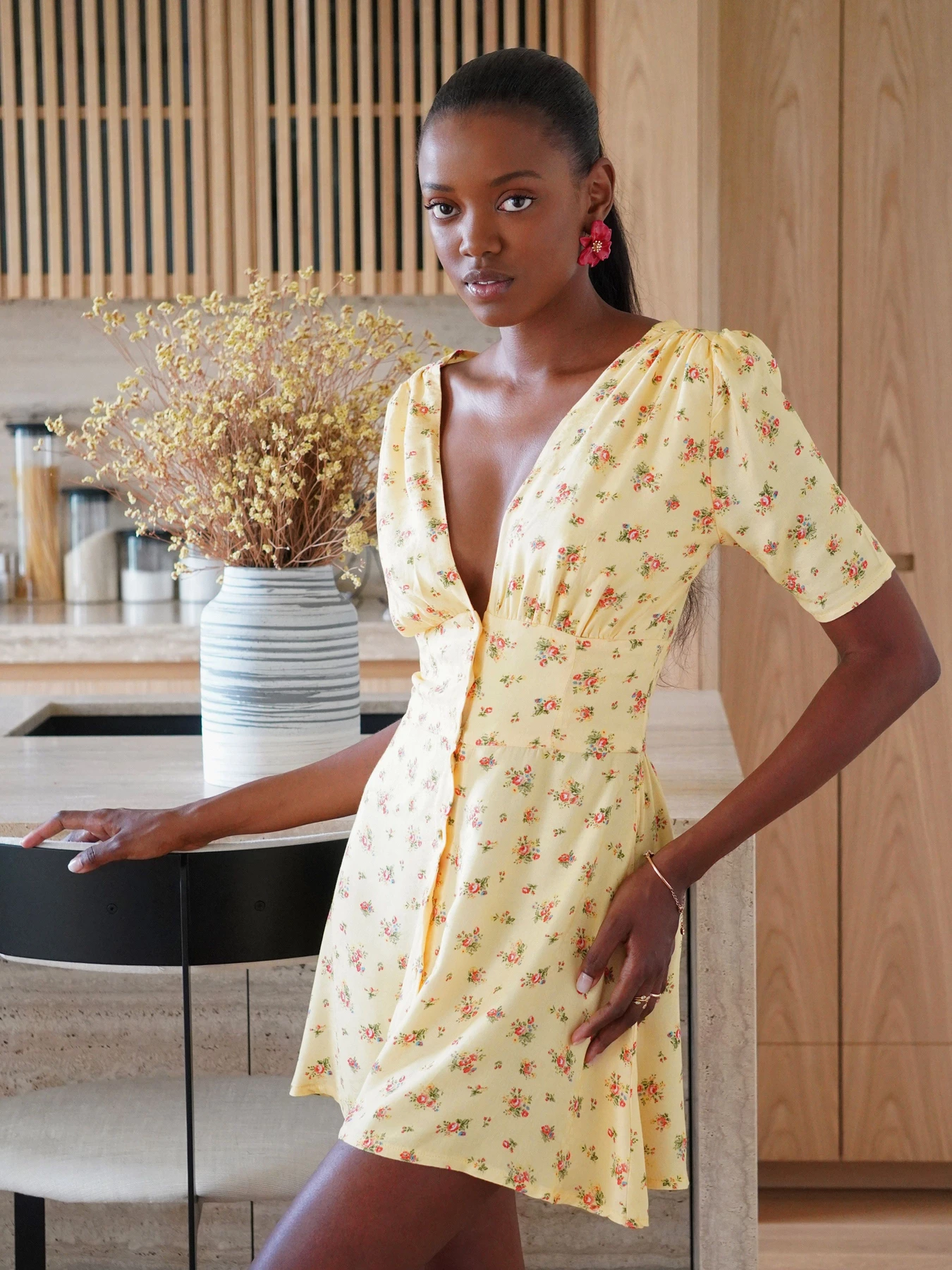 Платья Anais Gose Sophia yellow модель dress.mini.sophia.yellow Фото