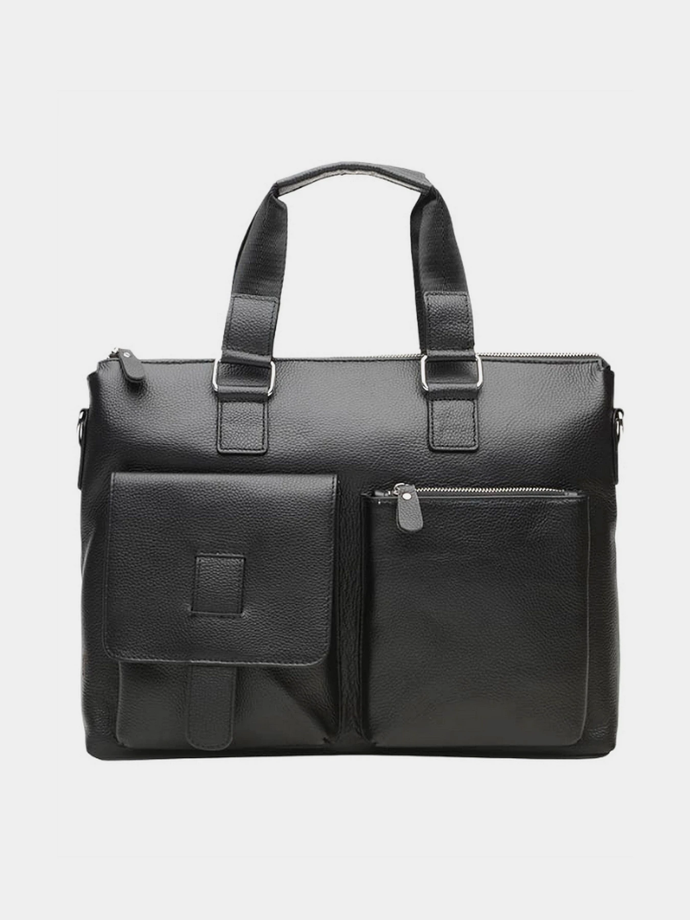 Сумки Borsa Leather модель K18825-black Фото
