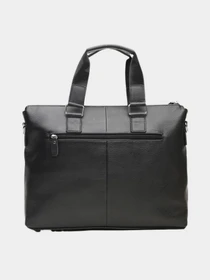Сумки Borsa Leather модель K18825-black Фото