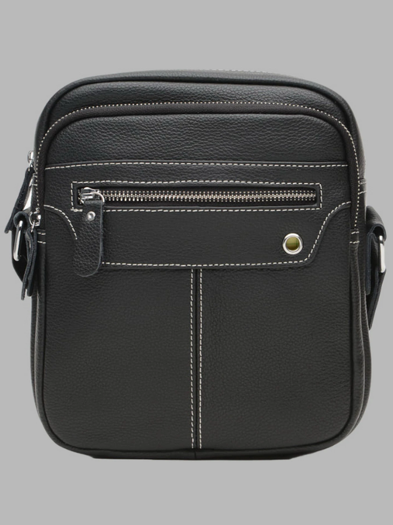 Сумки Borsa Leather модель K12221-black Фото