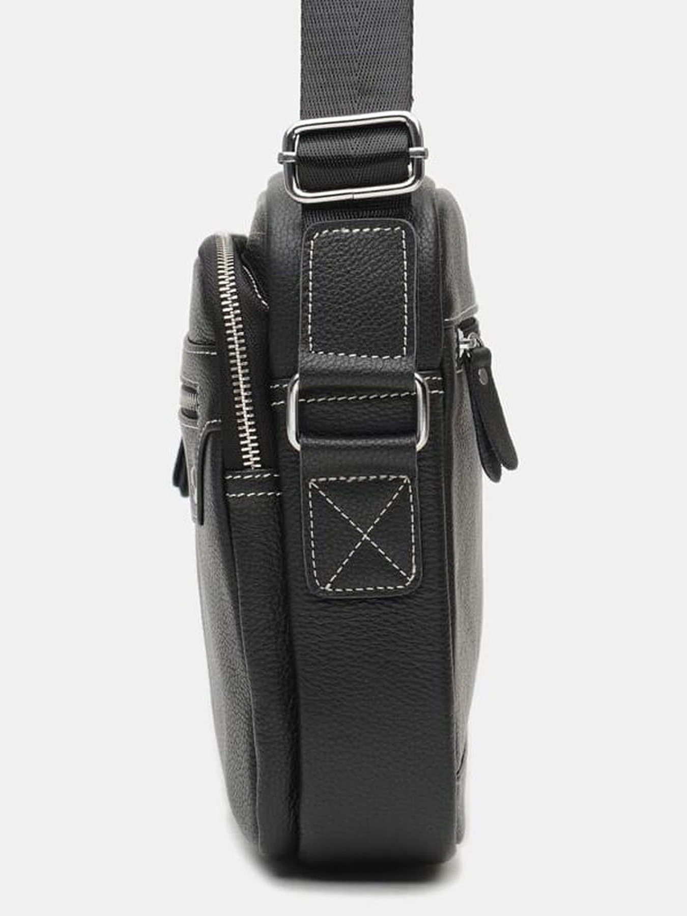 Сумки Borsa Leather модель K12221-black Фото