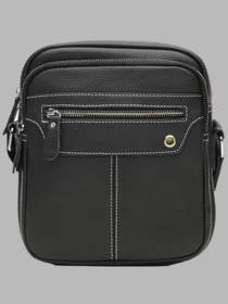 Сумки Borsa Leather модель K12221-black Фото