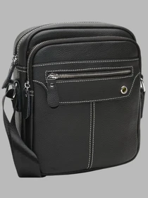Сумки Borsa Leather модель K12221-black Фото