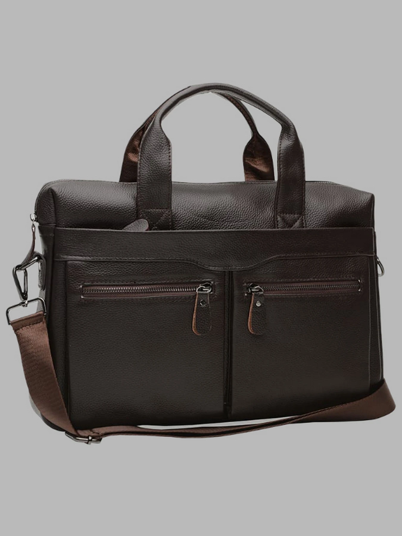 Сумки Borsa Leather модель K18612-brown Фото