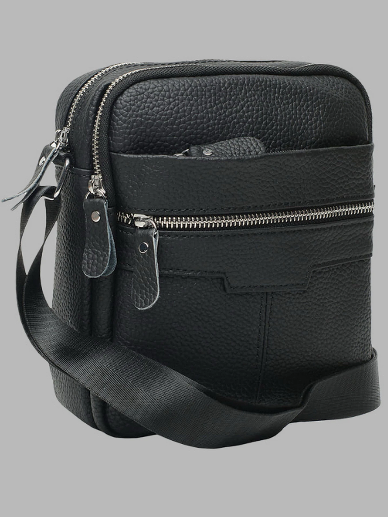Сумки Borsa Leather модель K18016a-black Фото