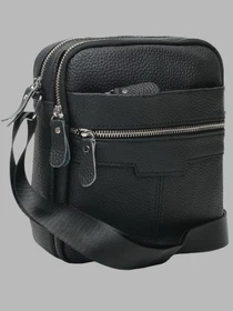 Сумки Borsa Leather модель K18016a-black Фото