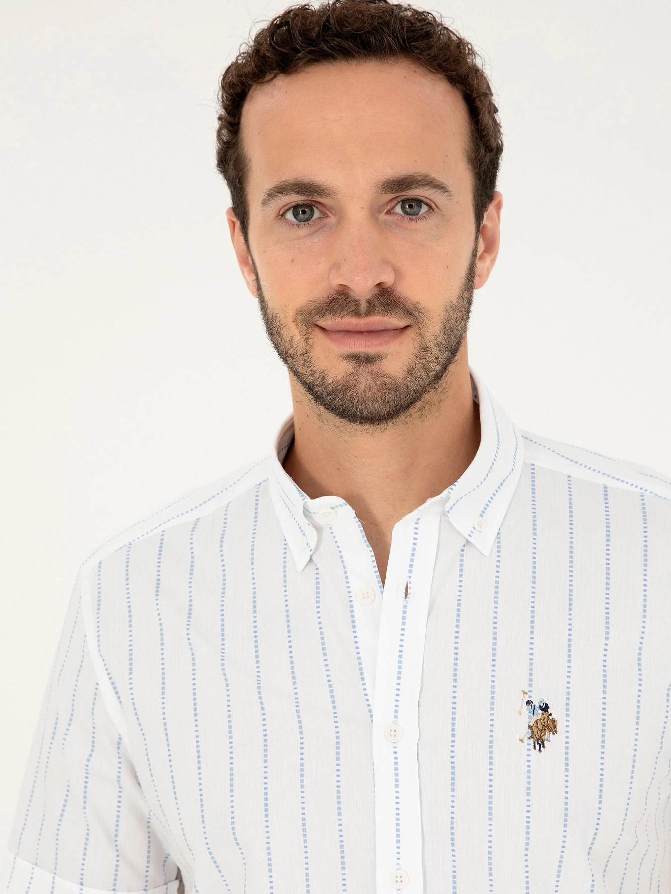 Рубашки US Polo модель G081SZ004.000.1838497.VR003 Фото