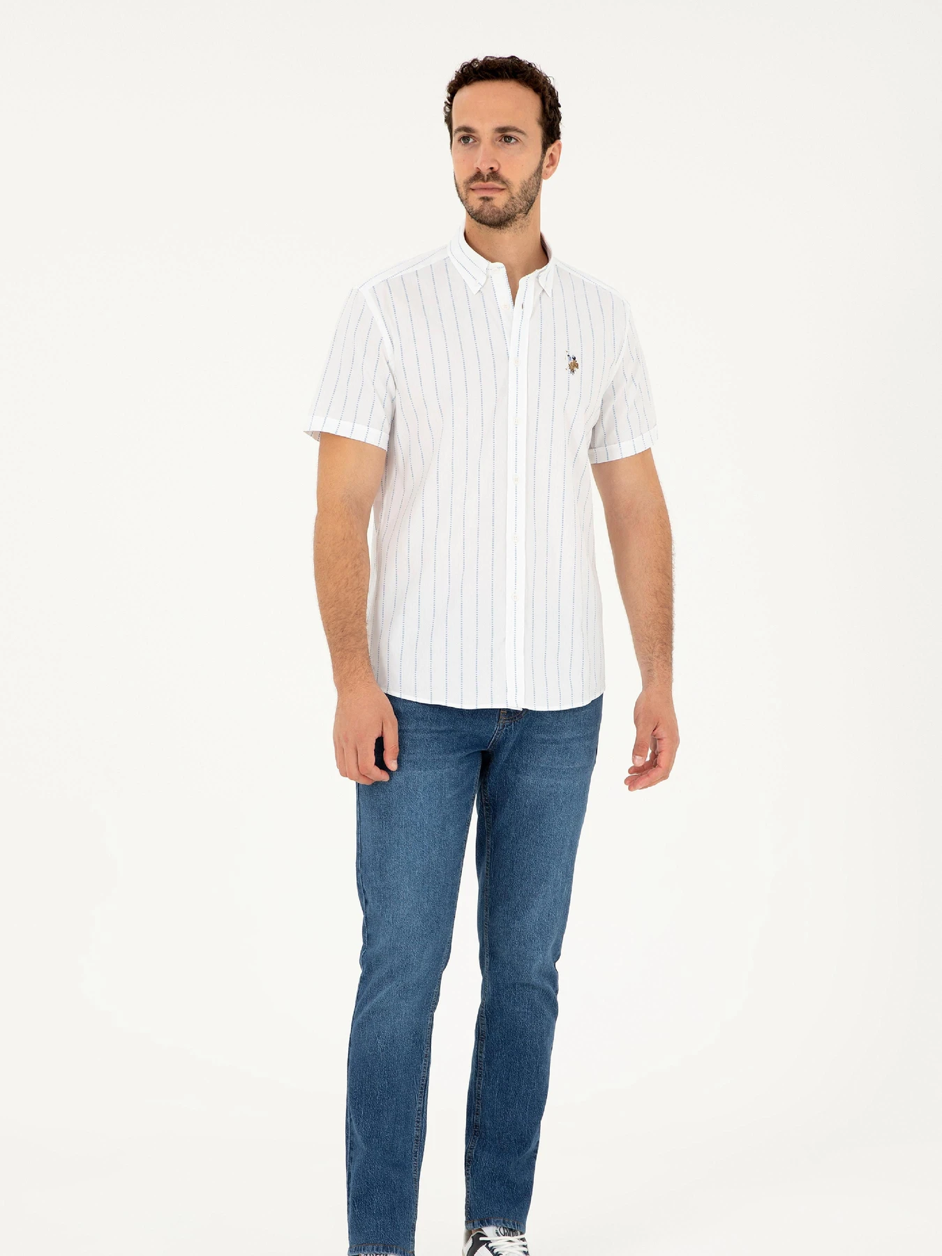 Рубашки US Polo модель G081SZ004.000.1838497.VR003 Фото