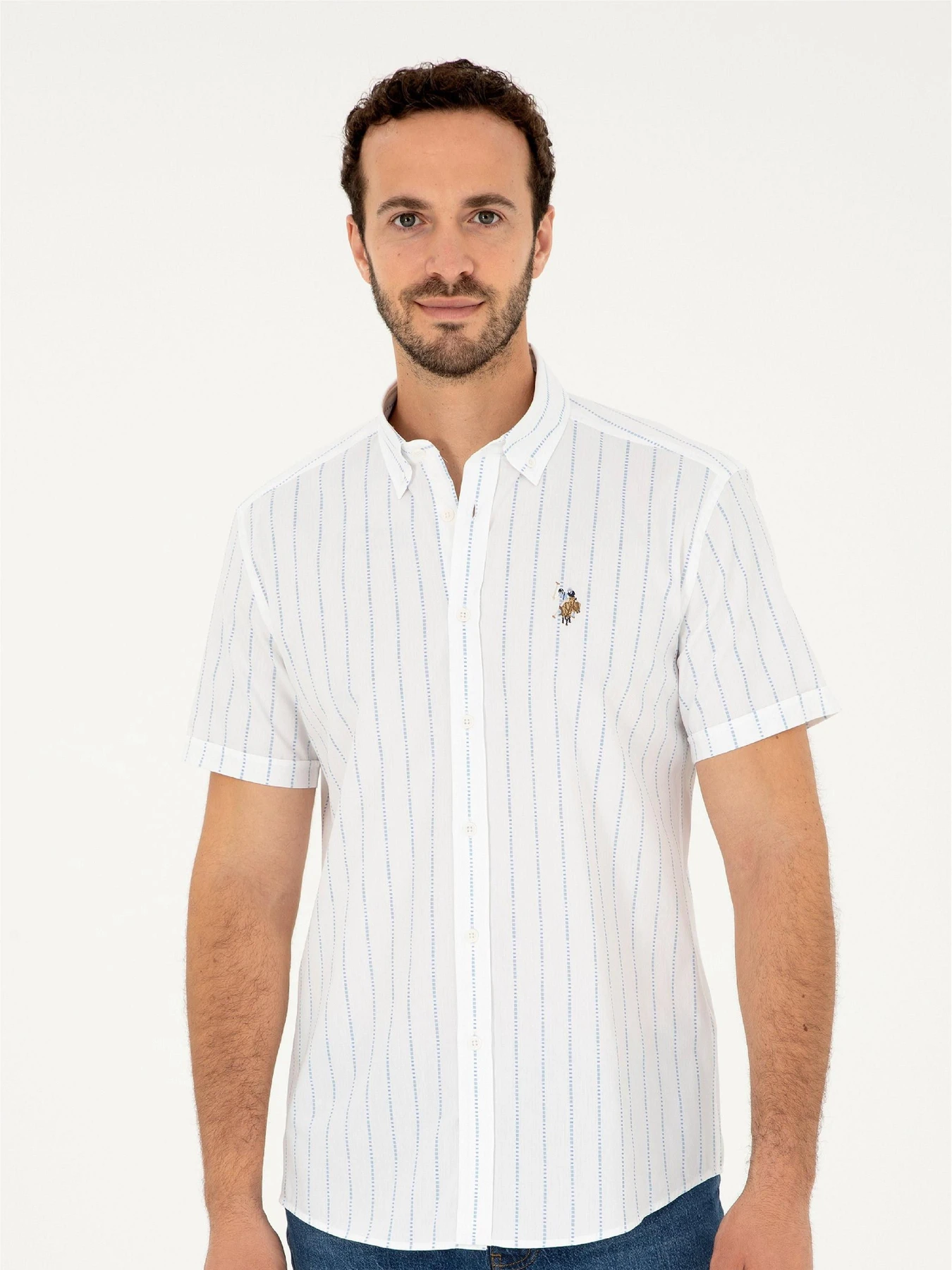 Рубашки US Polo модель G081SZ004.000.1838497.VR003 Фото