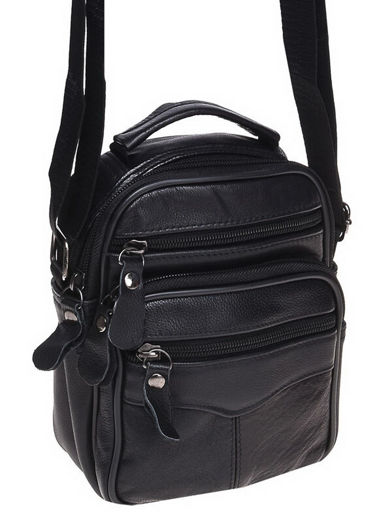 Сумки Borsa Leather модель K101b-black Фото