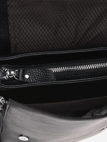 Сумки Borsa Leather модель K18877-black Фото
