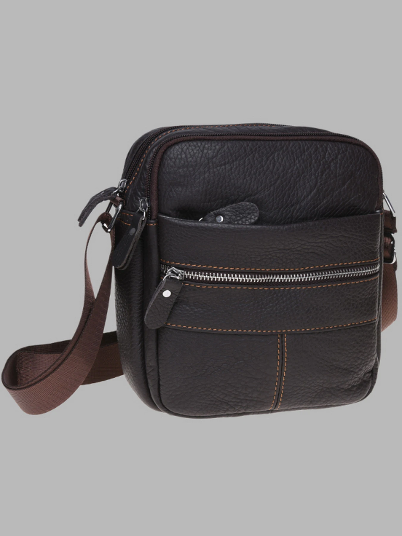 Сумки Borsa Leather модель K11020-brown Фото