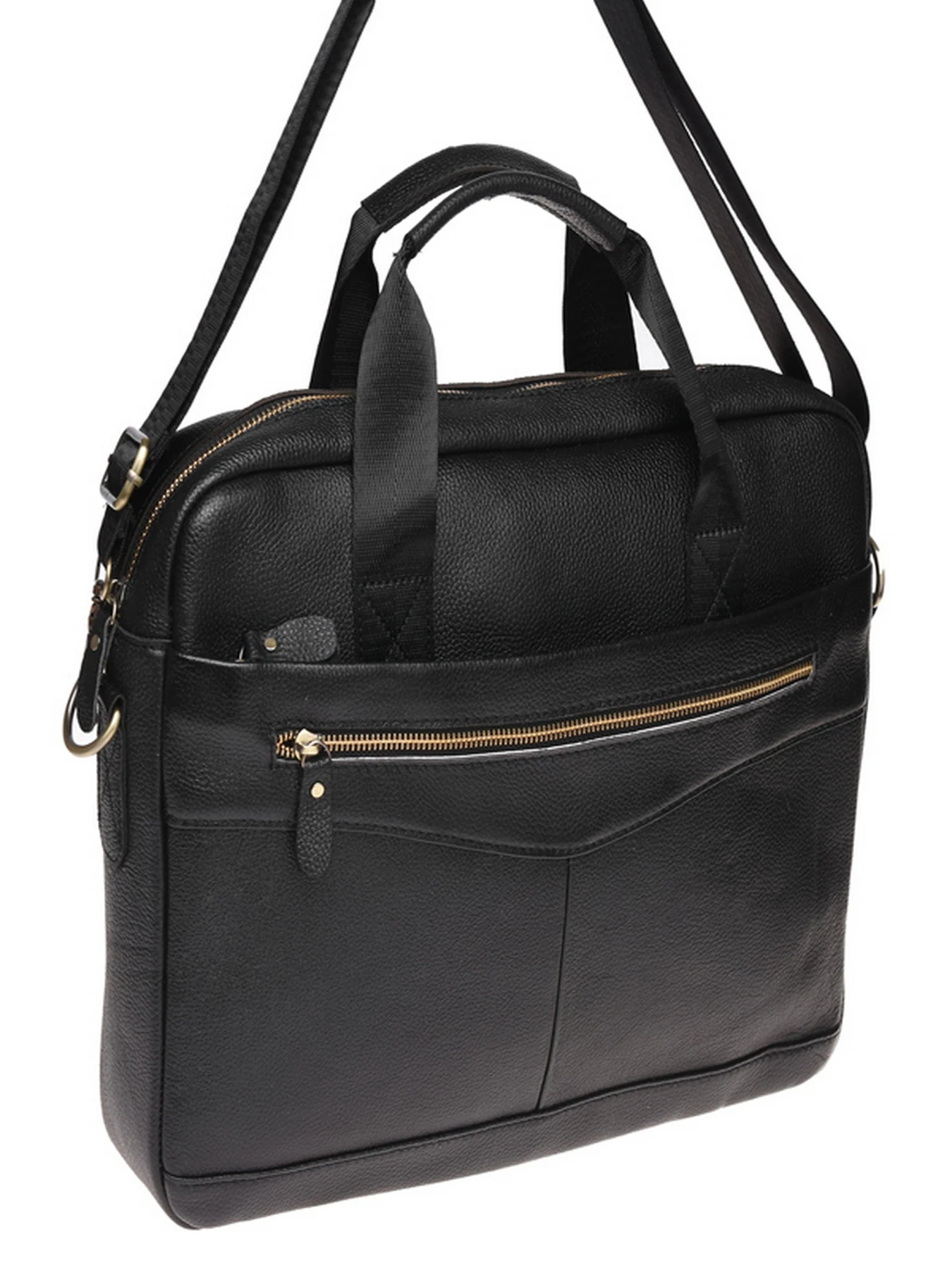 Сумки Borsa Leather модель K11118-black Сумки Borsa Leather модель K11118-black Фото