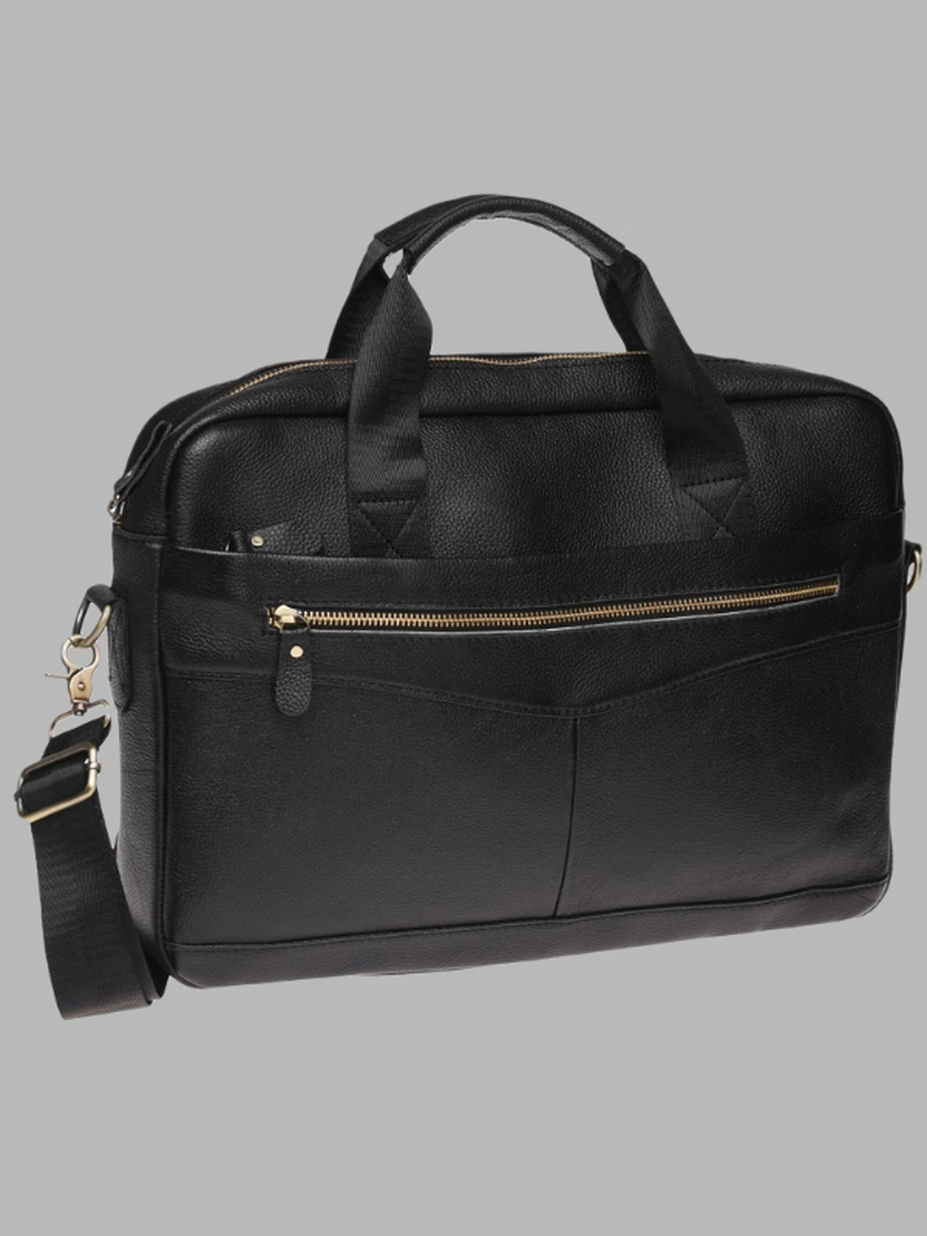 Сумки Borsa Leather модель K11118-black Сумки Borsa Leather модель K11118-black Фото