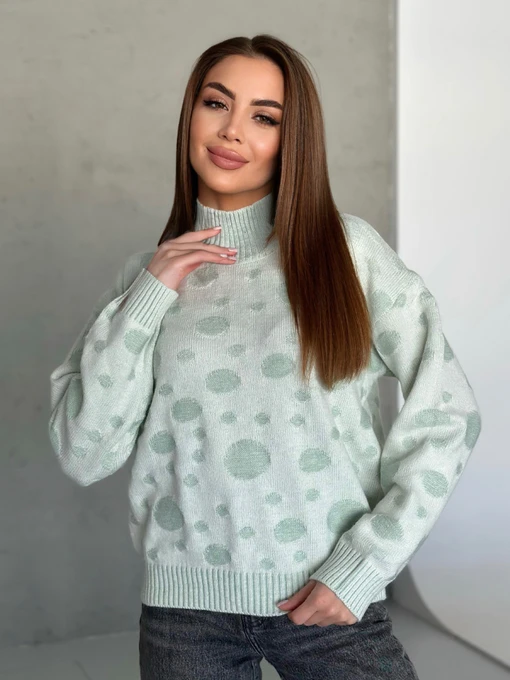 Свитры и кардиганы ISSA Plus модель WN20-566_мятный Фото