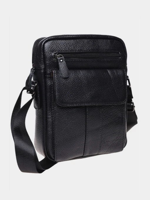 Сумки Borsa Leather модель K18154-black Фото
