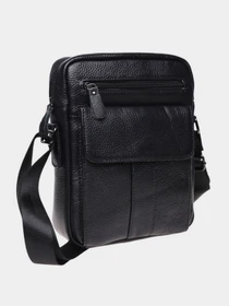 Сумки Borsa Leather модель K18154-black Фото