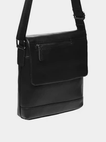 Сумки Borsa Leather модель K18146-black Фото