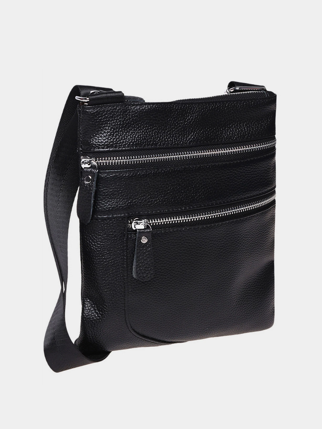 Сумки Borsa Leather модель K1307-black Фото