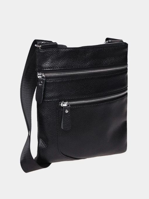 Сумки Borsa Leather модель K1307-black Фото