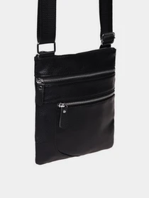 Сумки Borsa Leather модель K1307-black Фото