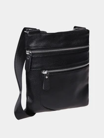 Сумки Borsa Leather модель K1307-black Фото