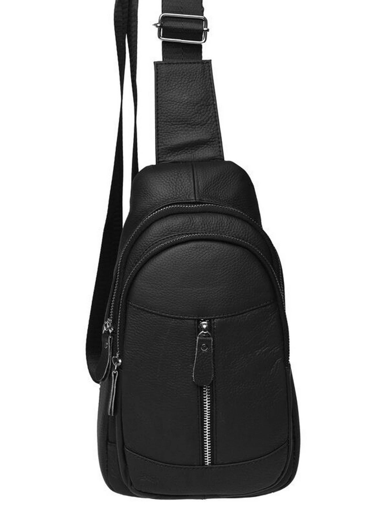Рюкзаки Borsa Leather модель K1318-black Рюкзаки Borsa Leather модель K1318-black Фото
