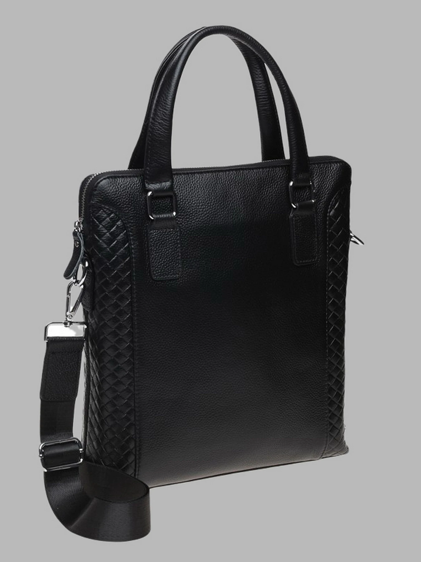 Сумки Borsa Leather модель k19117-2-black Фото